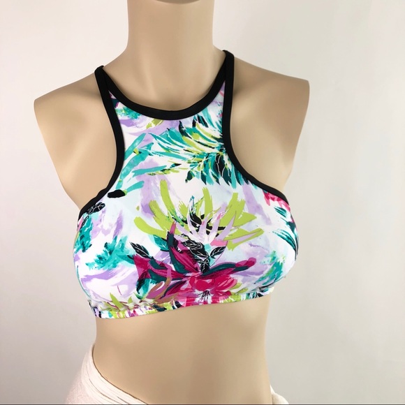 Bar lll tie back abstract floral bikini top - Picture 2 of 6